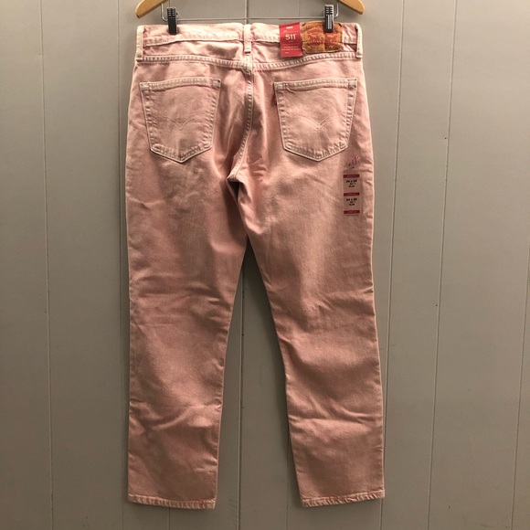 Men’s Levis 511 Sz 34/29 Pink Slim Fit Jeans - Picture 7 of 16